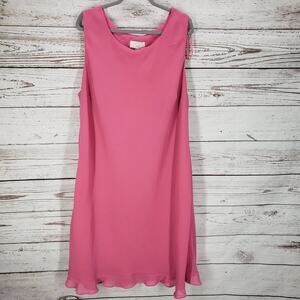 Studio C Plus Women's Pink Sleeveless Dress Size 24W